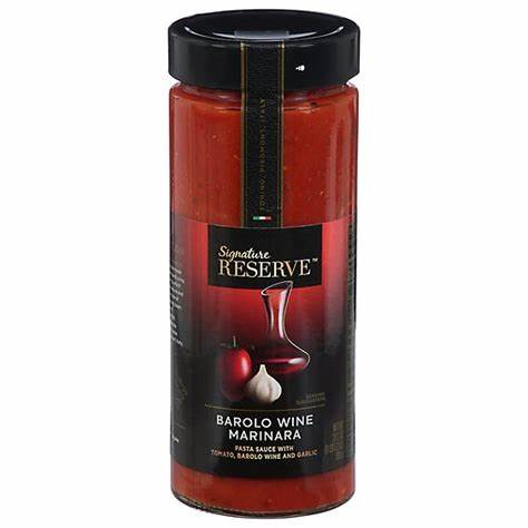 Barolo Wine Marinara Pasta Sauce