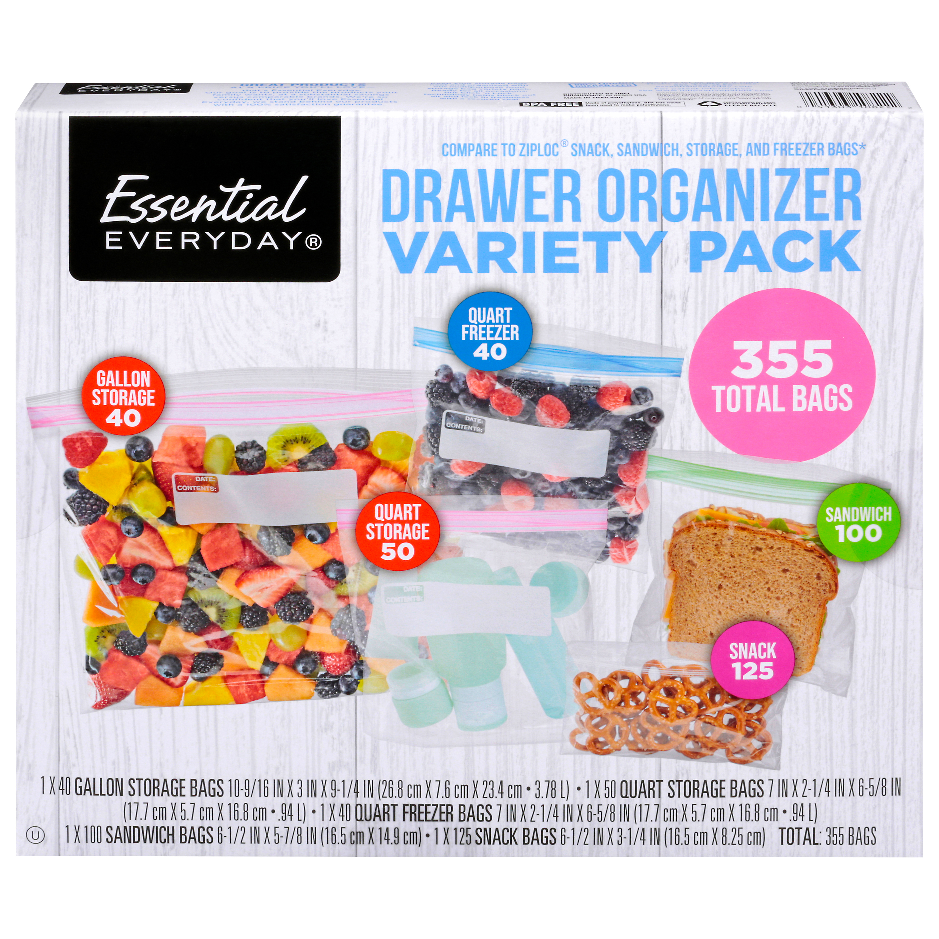 Drawer Organizer Storage Bag Variety Pack