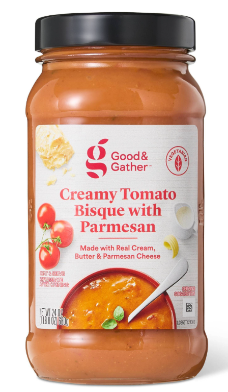 GG Creamy Tomato Bisque Soup with Parmesan 24oz