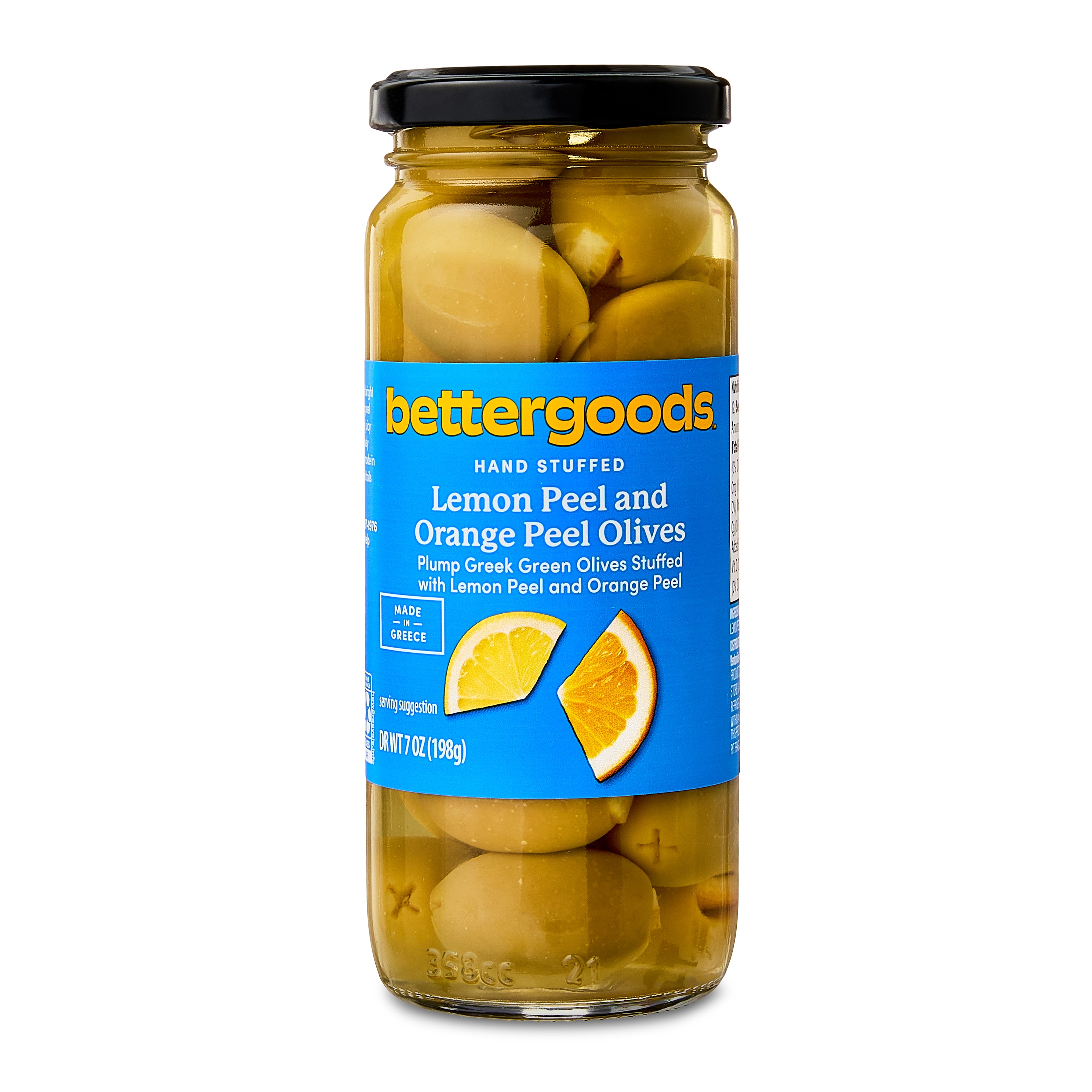 Lemon Peel and Orange Peel Stuffed Olives
