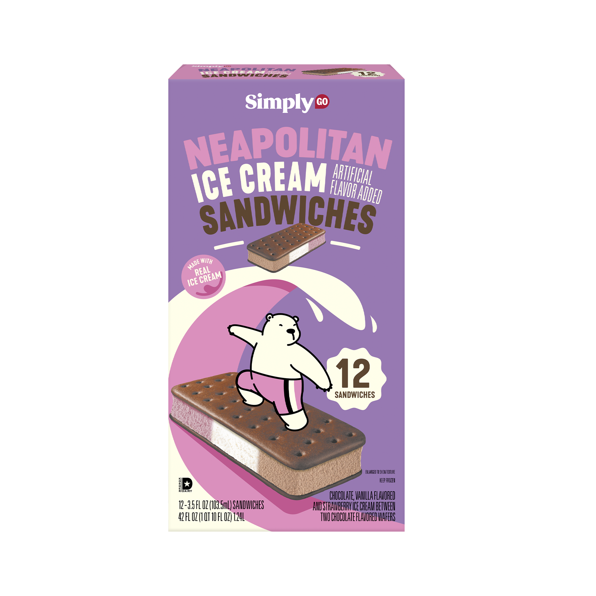 Neapolitan Ice Cream Sandwiches