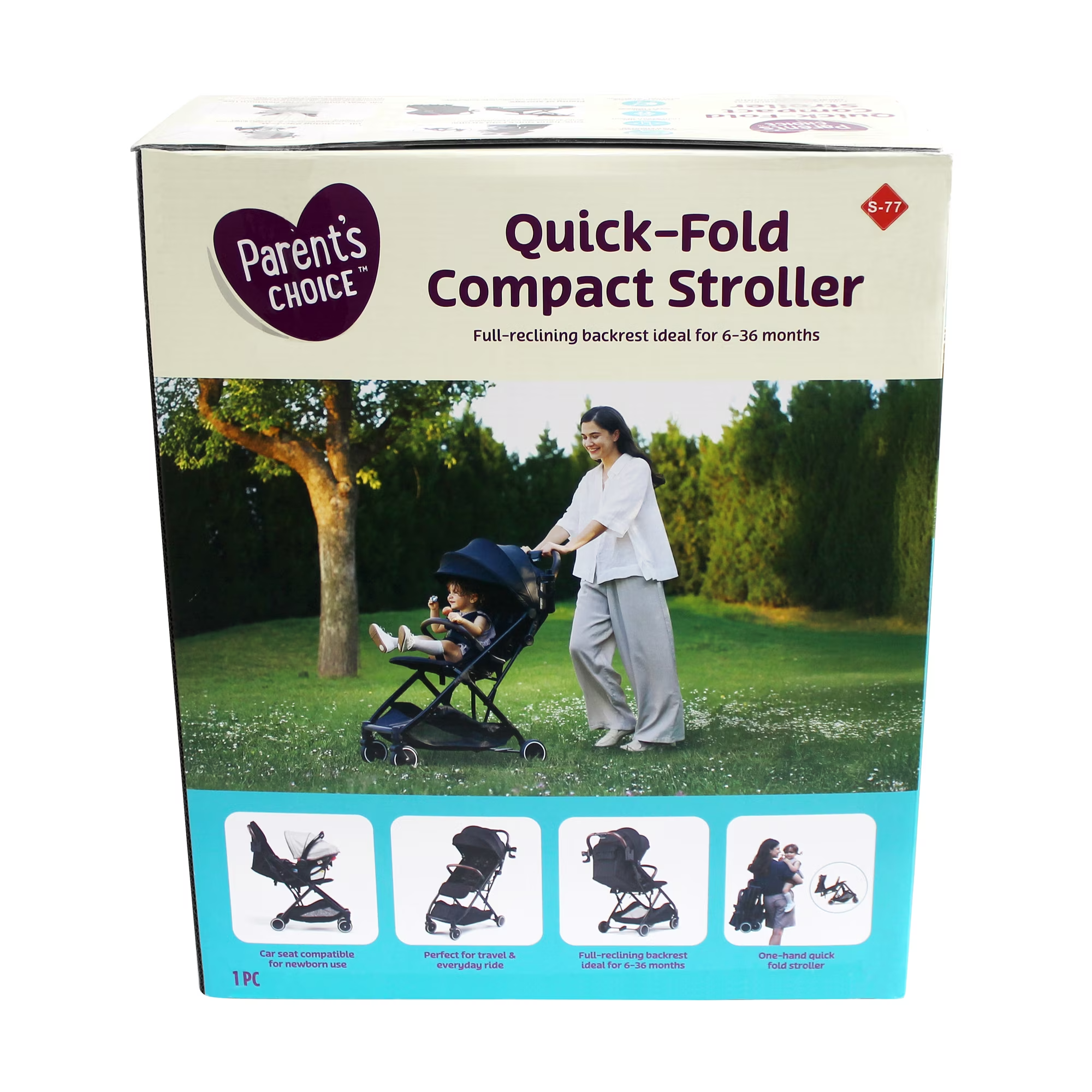 Quick Fold Compact Baby Stroller