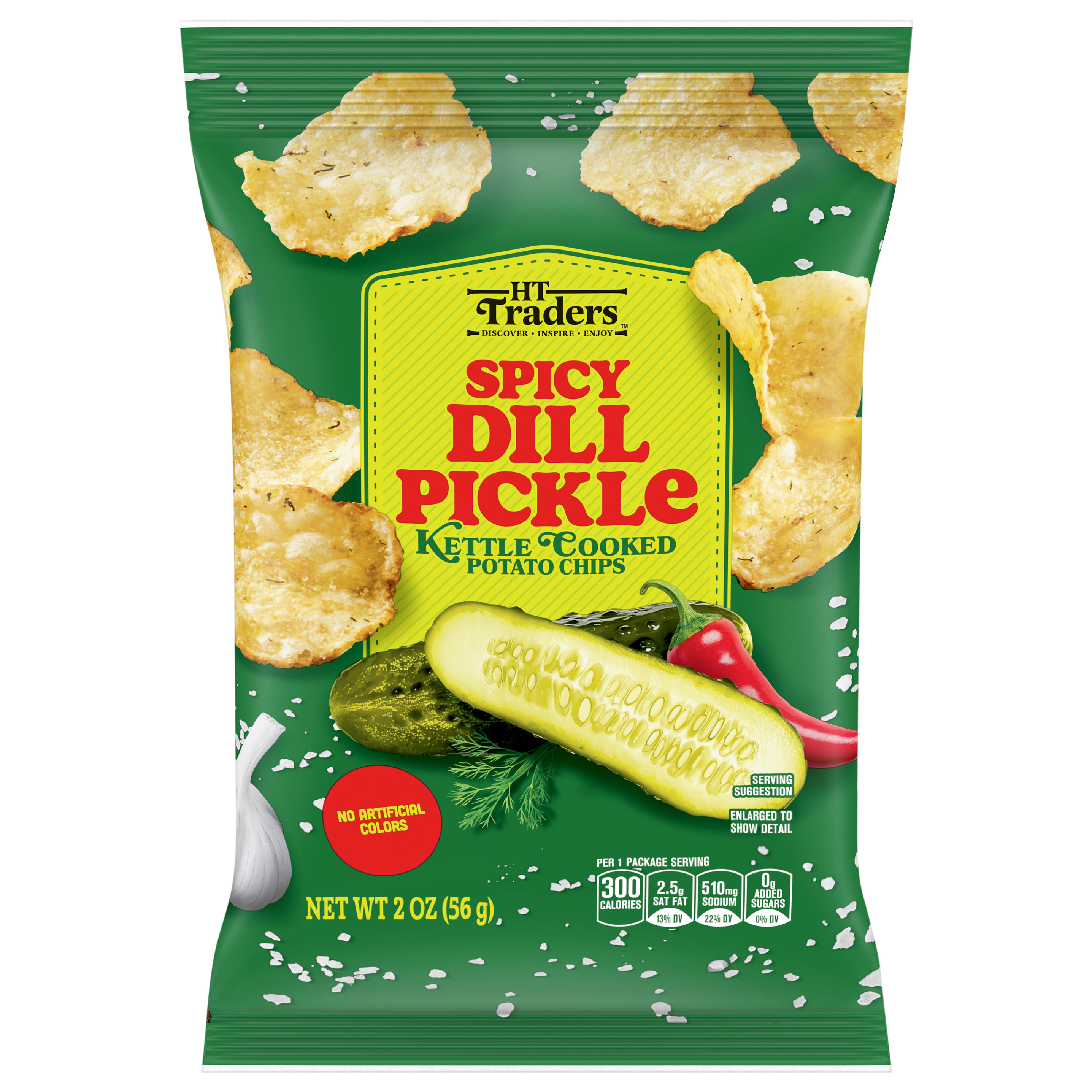 Spicy Dill Pickle Kettle Chips