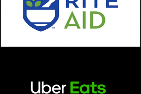 RiteAid and UberEats Logos