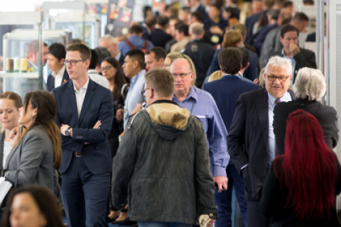 People at the Trade Show