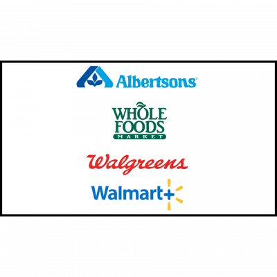 Albertsons Whole Foods Walgreens Walmart